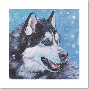 Siberian Husky Fine Art Painting Posters and Art